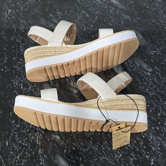 BRAND NEW MADDEN NYC WOMEN’S TALLA WEDGE STRAPPY SANDALS - Picture 9 of 16